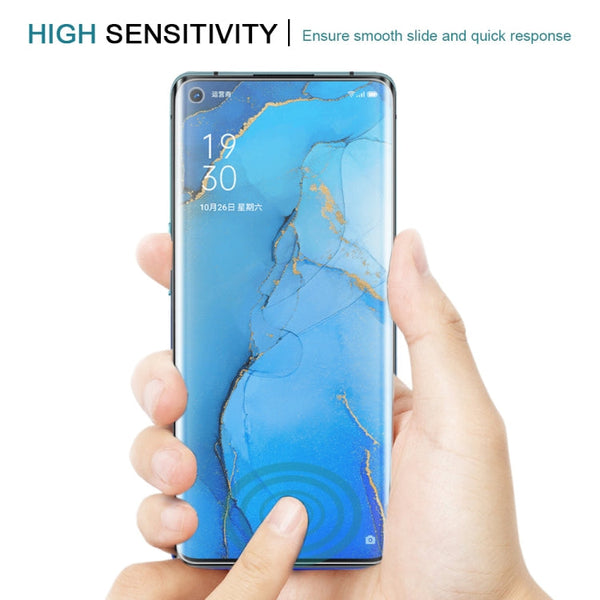 25 PCS For OPPO Reno3 Pro 9H HD 3D Curved Edge Tempered Glass Film (Transparent)