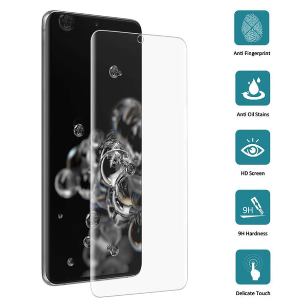 25pcs For Galaxy S20 Ultra 9H HD 3D Curved Edge Tempered Glass Film (Transparent)