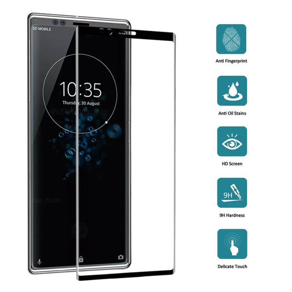 9H 3D Curved Full Screen Tempered Glass Film for Sony Xperia XZ4