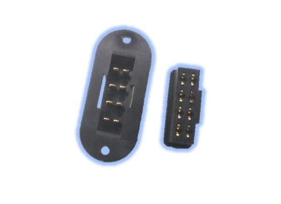Black Moulded MPX Connectors (Pair)