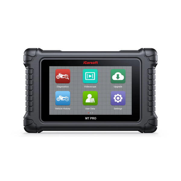 iCarsoft MT PRO OBDII 7" Screen Professional Multi-Systems Motorcycle Diagnostic Scan Tool compatible with 89 manufacturer brands of Motorbike Motorcycle
