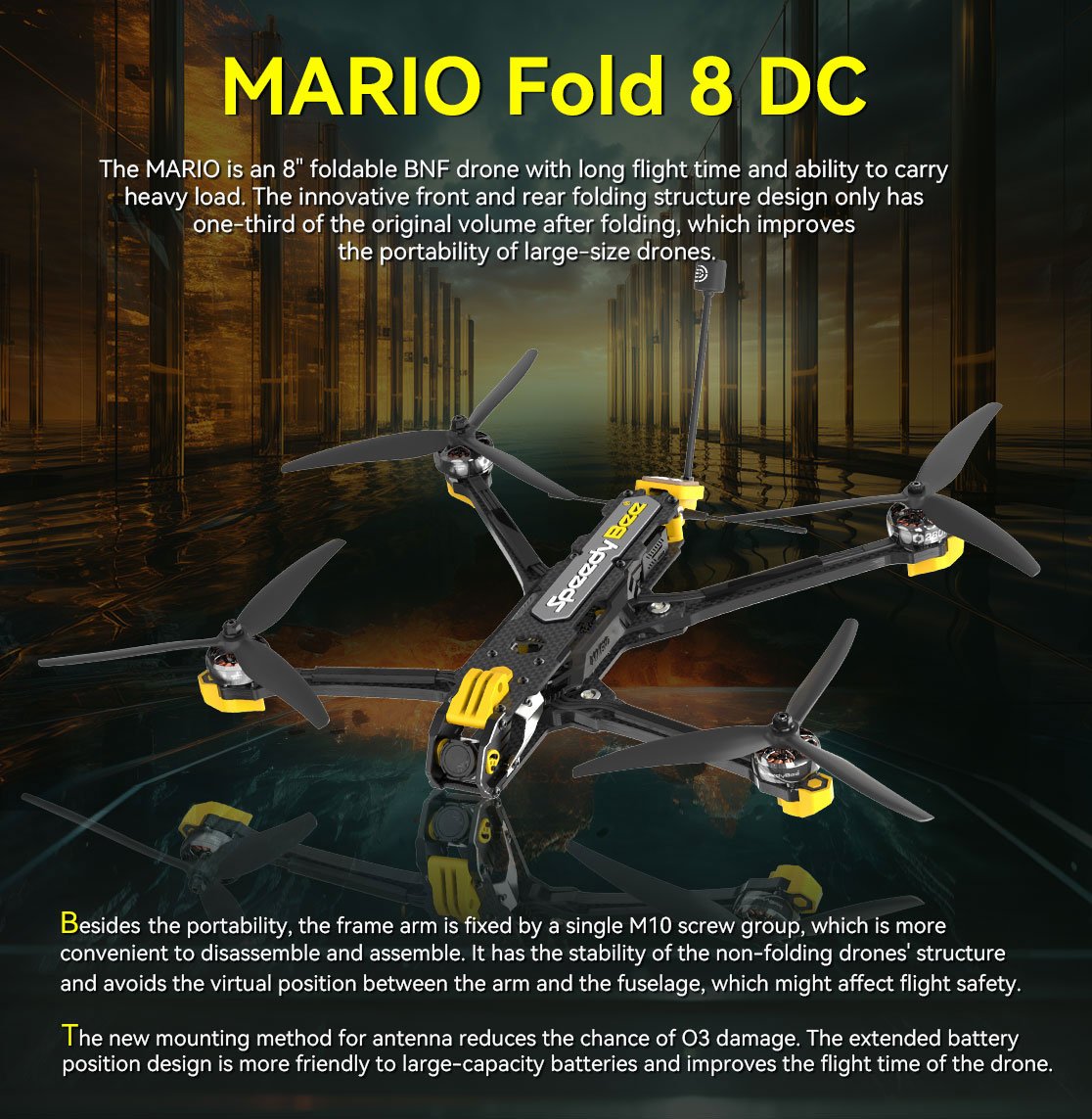 SpeedyBee Mario 8 DC Foldable Frame