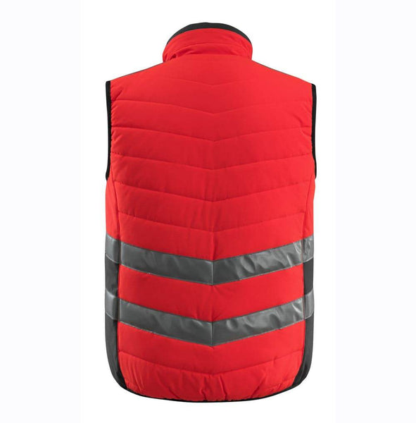Mascot 15565 Water Repellent Padded Gilet Bodywarmer Hi-Vis Red/Dark Anthracite Large