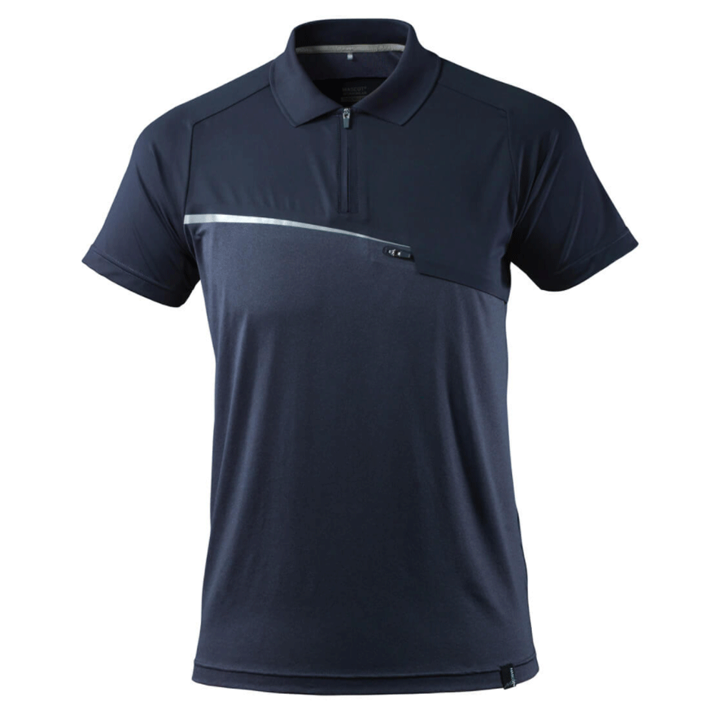 Mascot Advanced 17283 Moisture Wicking 1/4 Zip Polo T-Shirt Various Colours