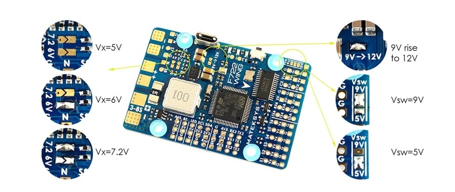 Matek F722 Wing Flight Controller
