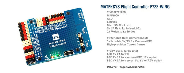 Matek F722 Wing Flight Controller