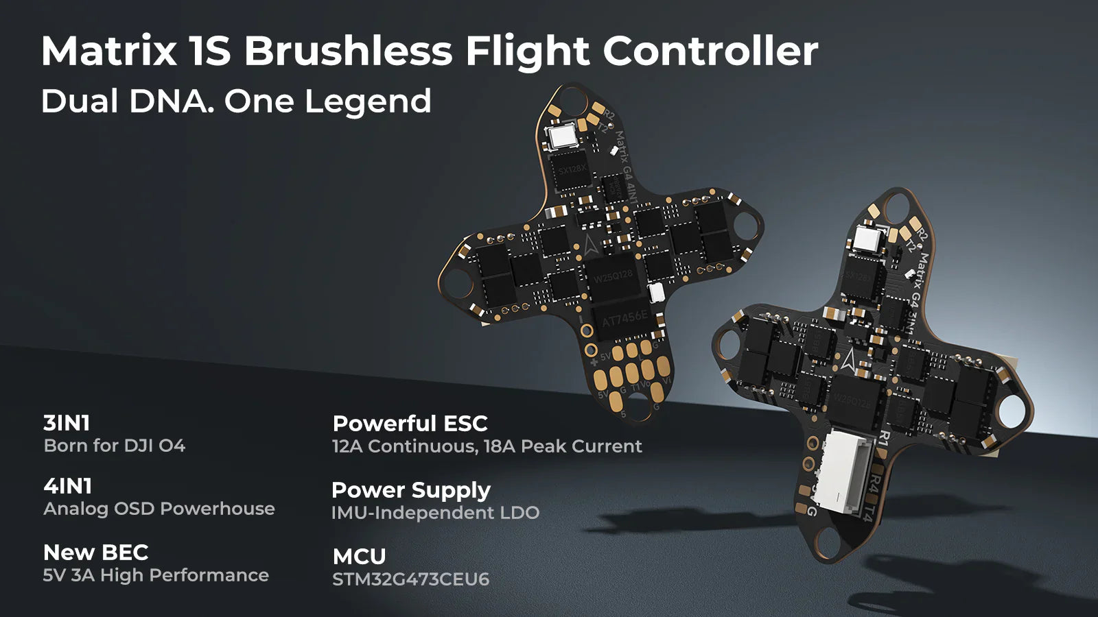 Matrix 1S Brushless Flight Controller (3in1)
