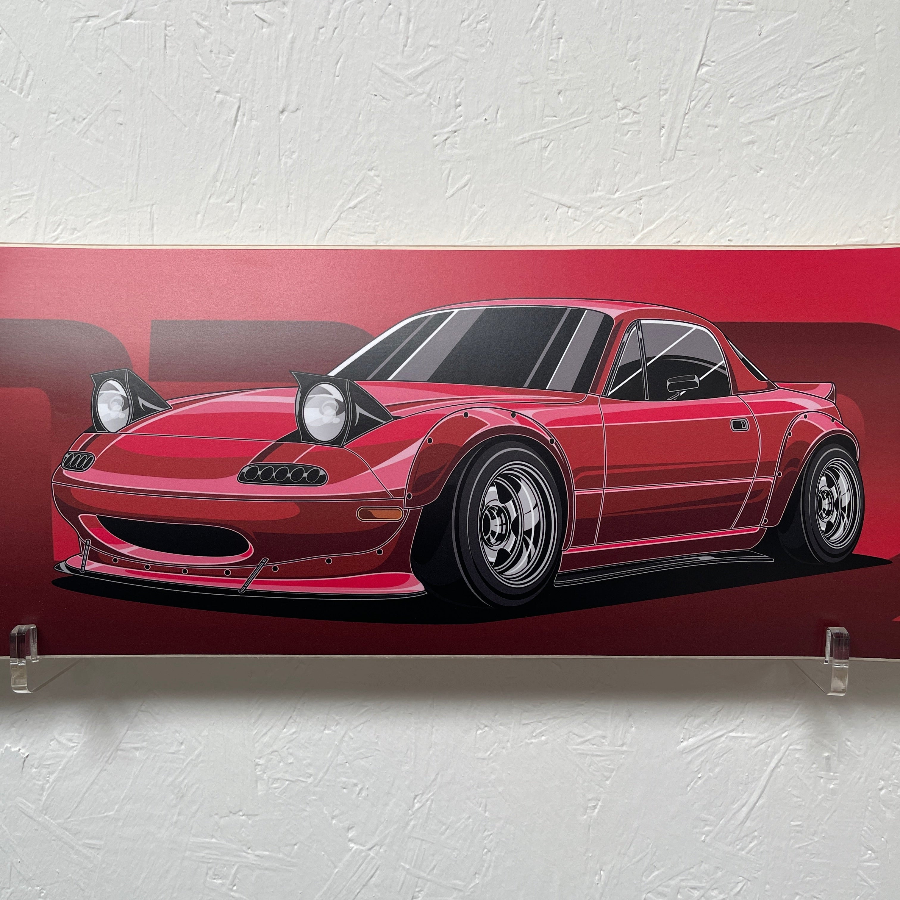 Mazda MX5 (MK1) Skate Deck Wall Art
