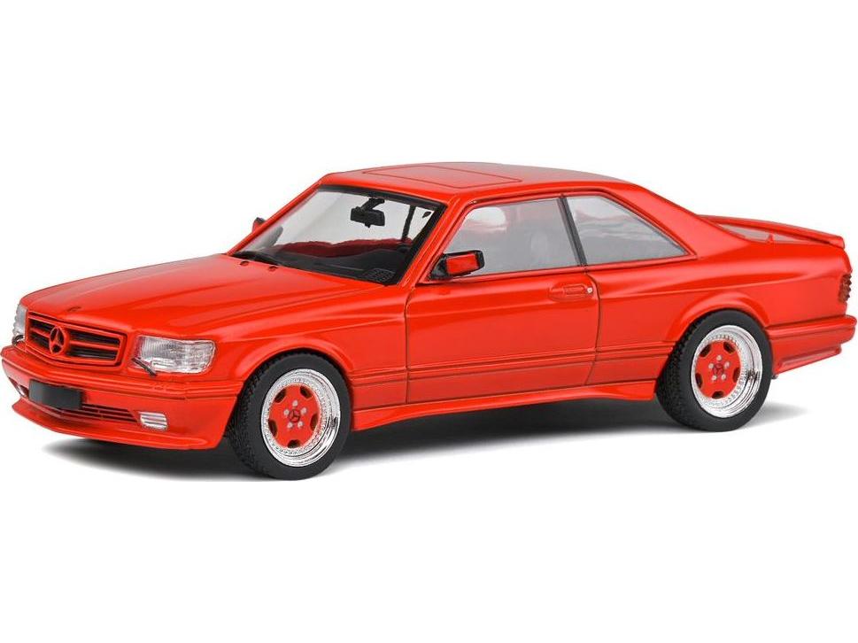 Mercedes-Benz 560 SEC AMG Wide Body1990 Signal Red 1:43 Scale Solido Diecast Model