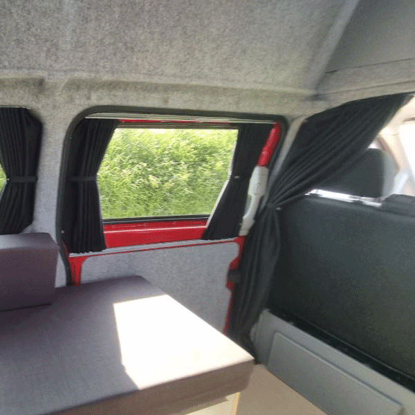 For Mercedes Vito MK2 Bare-Metal Interior Premium Window Curtains - Black/Black - CREATE YOUR OWN BUNDLE!Van-X