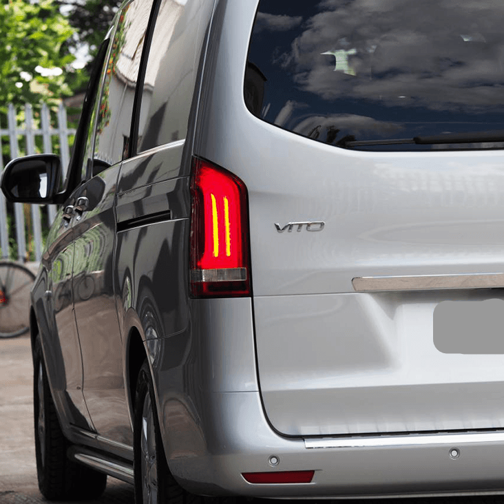 For Mercedes Vito LED Rear Lights With Red Lenses