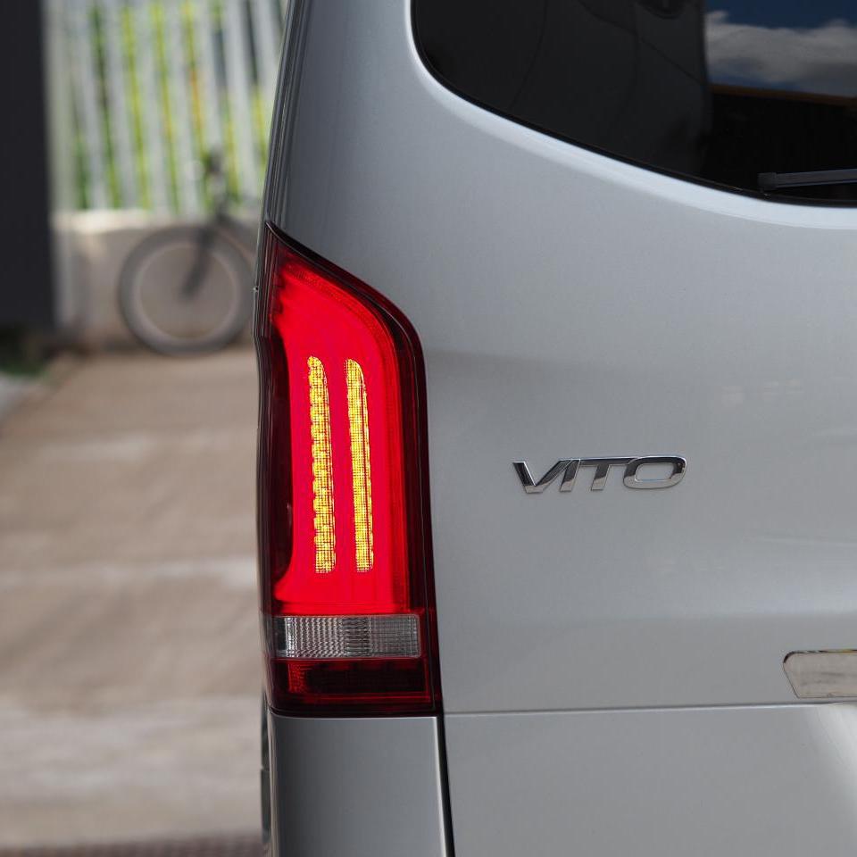 For Mercedes Vito LED Rear Lights With Red Lenses