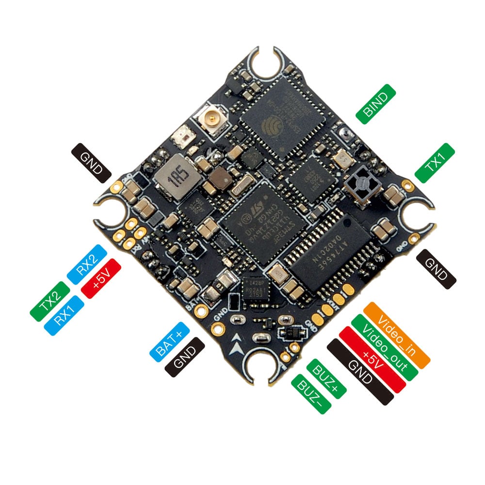 Happy Model - X12 ELRS Pro v1.1 5-IN-1 AIO flight controller built-in 2.4G ELRS V3.0 and OPENVTX