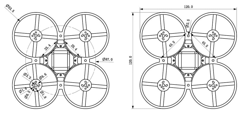 Happymodel Mobula8 Frame 85mm Whoop