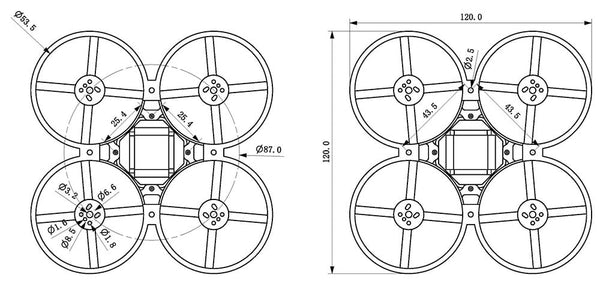 Happymodel Mobula8 Frame 85mm Whoop