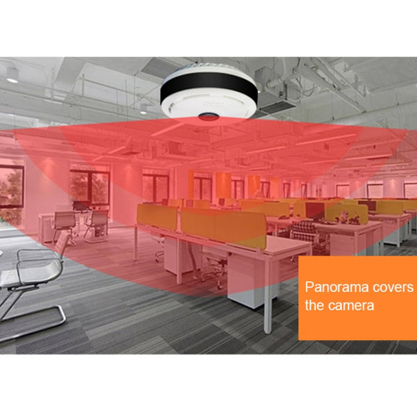 DTS-F3 1.44mm Lens 1.3 Megapixel 360 Degree Infrared IP Camera, Support Motion Detection & E-mail Alarm & TF Card & APP Push, IR Distance: 10m