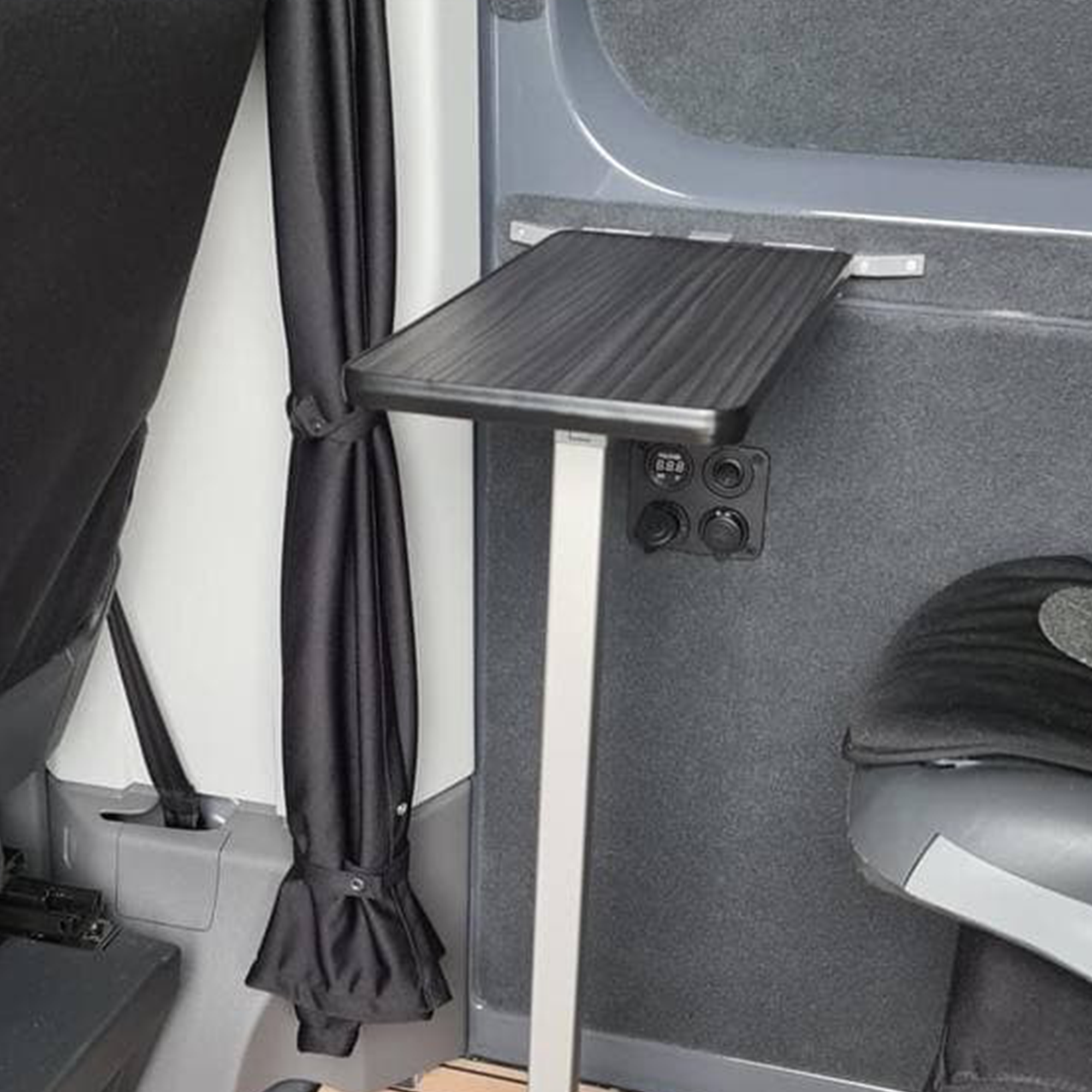 For MAN TGE / New Crafter Cab Divider Curtain Kit with Rail Premium Quality - Van-X