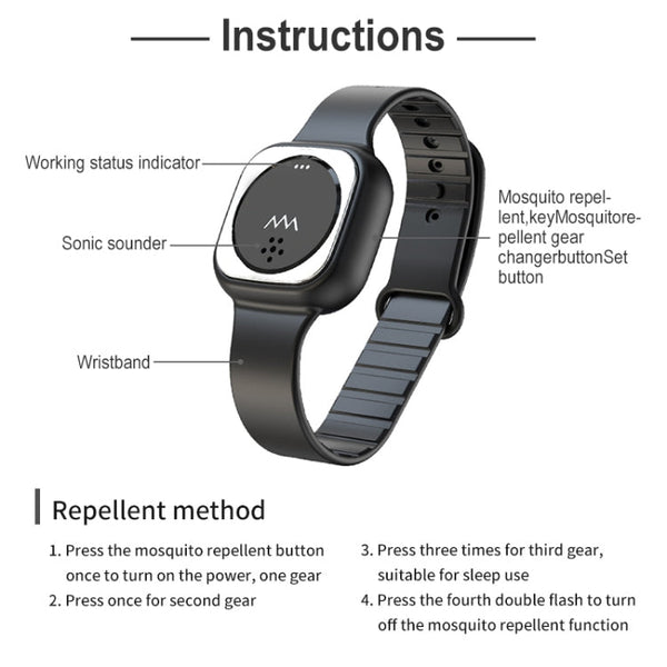 F8 Outdoor Silica Gel Mosquito Repellent Wristband