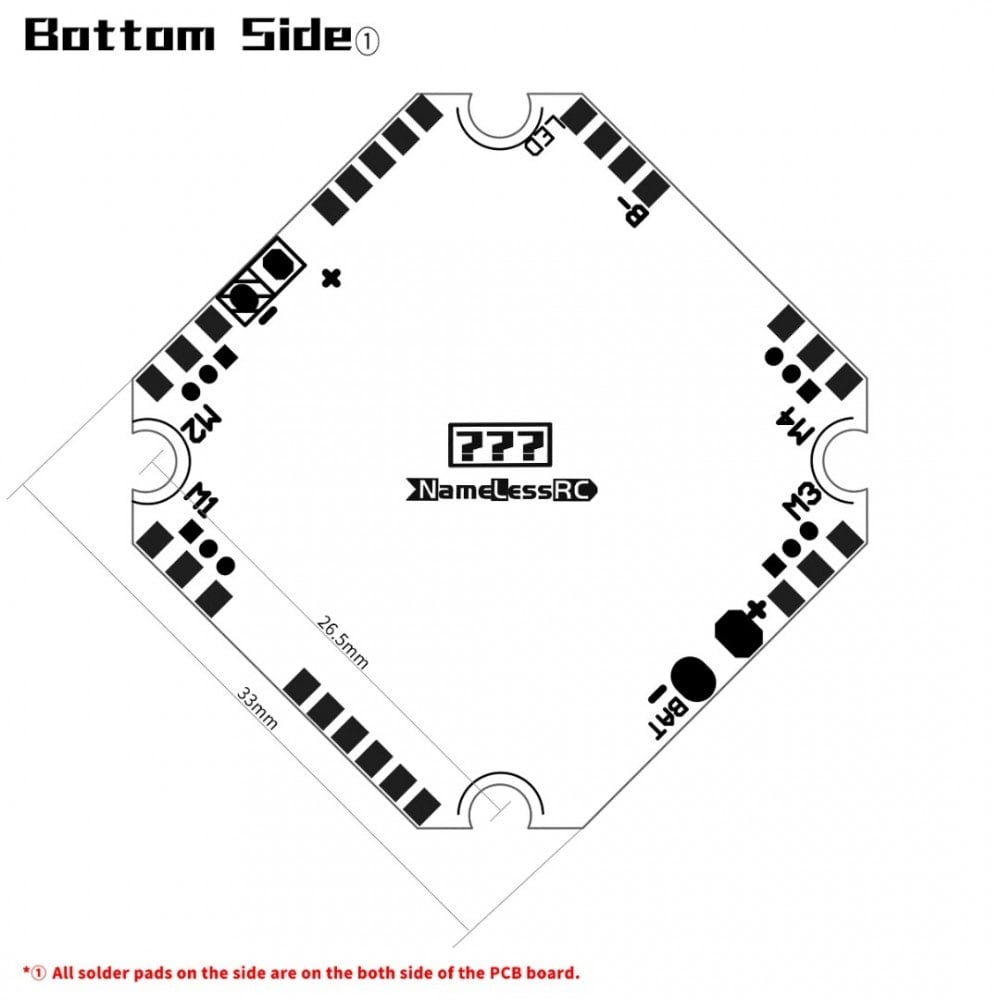 NLRC AIO 412T Flight Controller for Toothpick (12A, 2-4S)