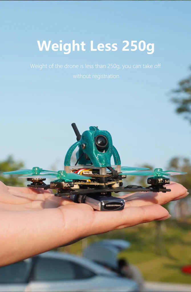 Sub250 1s Nanofly20 Walksnail HD 2 inch Freestyle Quadcopter