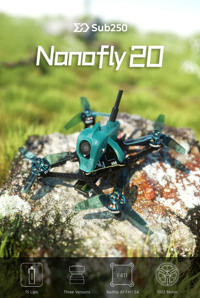 Sub250 1s Nanofly20 Analog 2 inch Freestyle Quadcopter