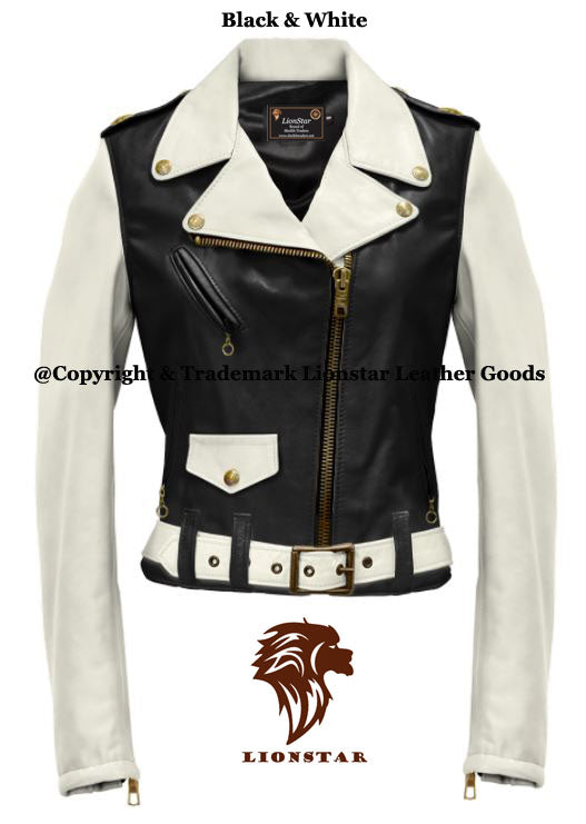 Lionstar Newage Ladies Sheepskin Leather Biker Jacket