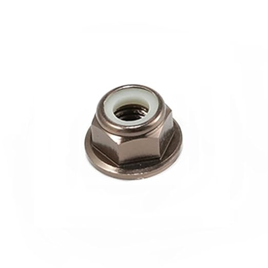 10pc M2 Nylon Locking with Flange CW Nuts pack 6061 Aluminium