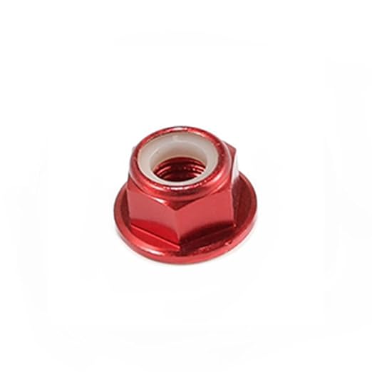 10pc M2 Nylon Locking with Flange CW Nuts pack 6061 Aluminium