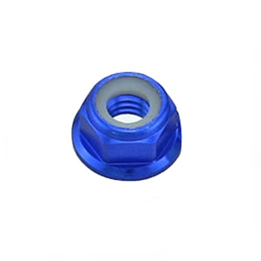 10pc M3 Nylon Locking with Flange CW Nuts pack 6061 Aluminium