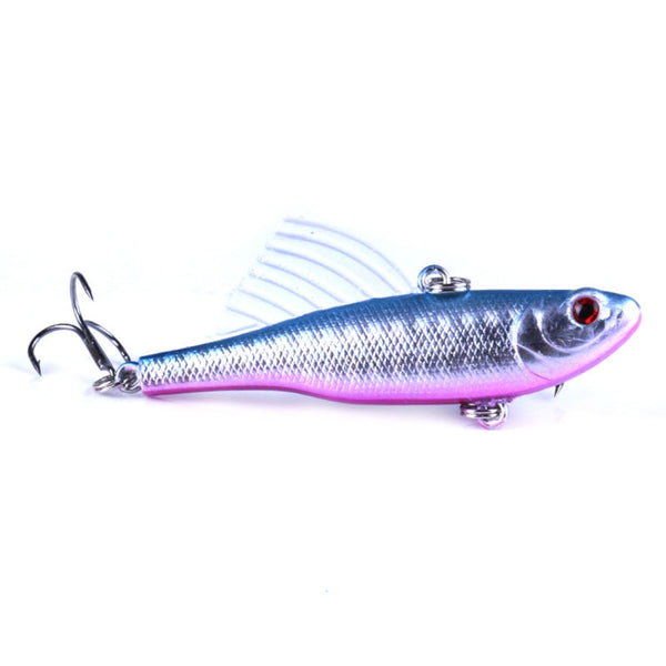 HENGJIA Fast-sinking Fishing Lures Bait 6.5cm/17.2g Wings VIB Pencil Lures Kit