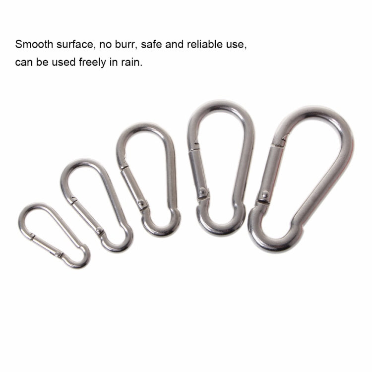 M9 Stainless Steel Carabiner Spring Hook Multi-tool Mountaineering Buckle Lock Camping Hook Rope, Inner Diameter: 8.84mm, M9