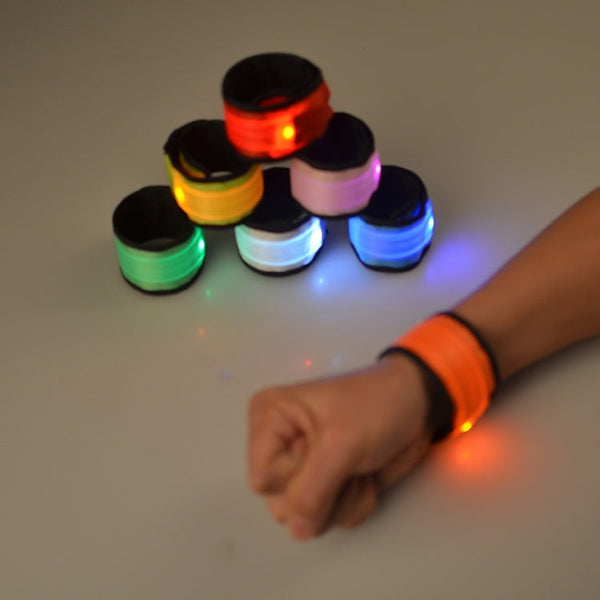 LED Luminous Slap Pat Circle Outdoors sports Wristband, Small, Size:26*4cm, 26x4cm Pink, 26x4cm Green, 26x4cm Blue, 26x4cm Light Green, 26x4cm Red, 26x4cm White, 26x4cm Orange