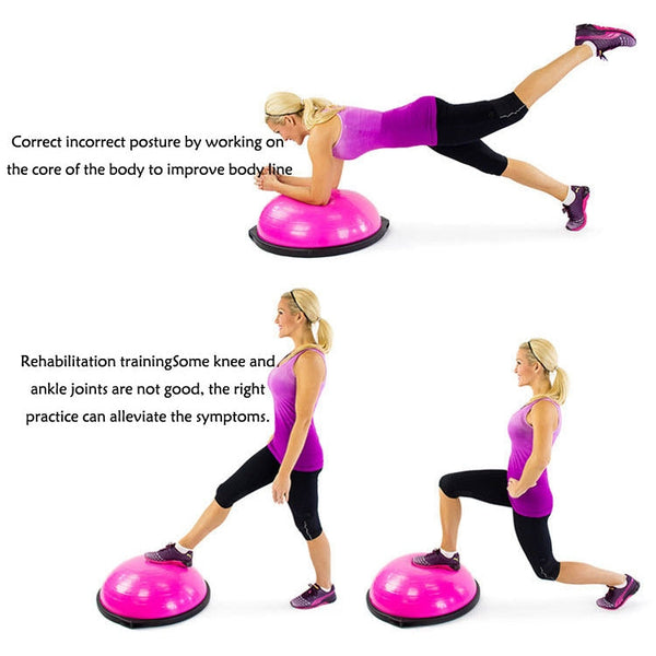 Explosion-proof Yoga Ball Sport Fitness Ball Balance Ball with Massage Point, Diameter: 60cm