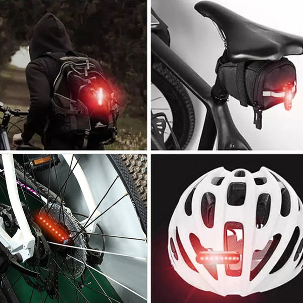 A02 Bicycle Taillight Bicycle Riding Motorcycle Electric Car LED Mountain Bike USB Charging Safety Warning Light (100 Hours, Plastic Bag), 100 Hours, Plastic Bag