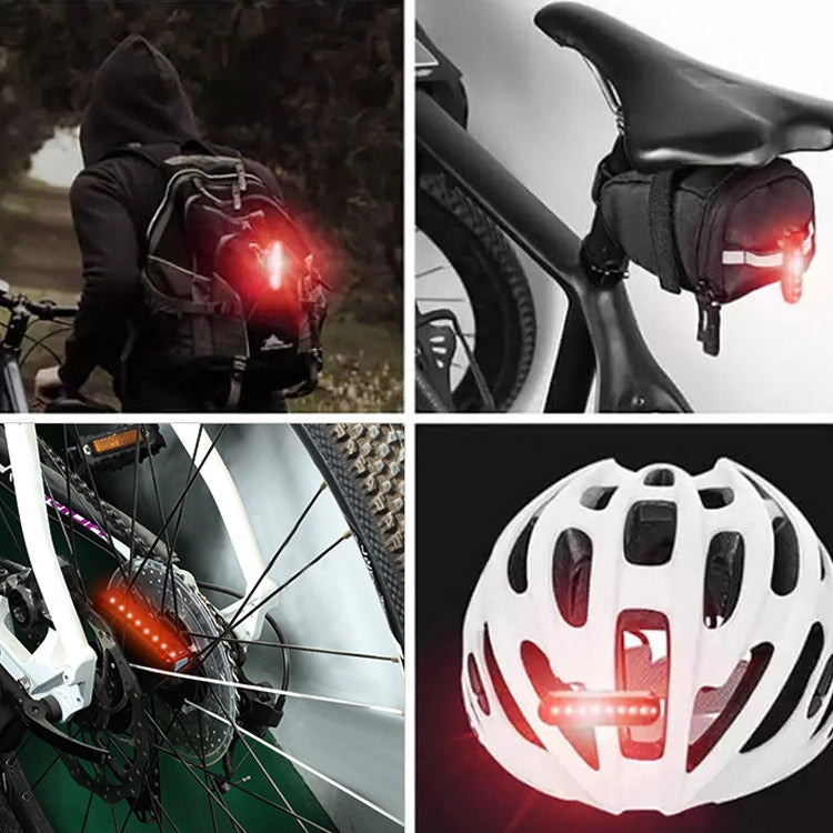 A02 Bicycle Taillight Bicycle Riding Motorcycle Electric Car LED Mountain Bike USB Charging Safety Warning Light (6 Hours, Plastic Bag), 6 Hours,  Plastic Bag