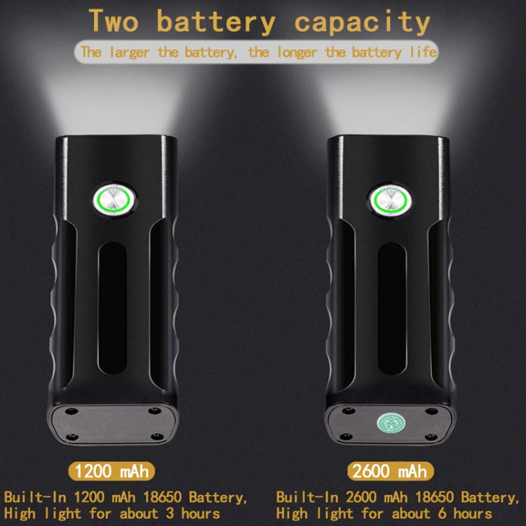 BX2 USB Charging Bicycle Light Front Handlebar Led Light (3 Hours, T6+Gem Lamp), 3 Hours, T6+Gem Lamp
