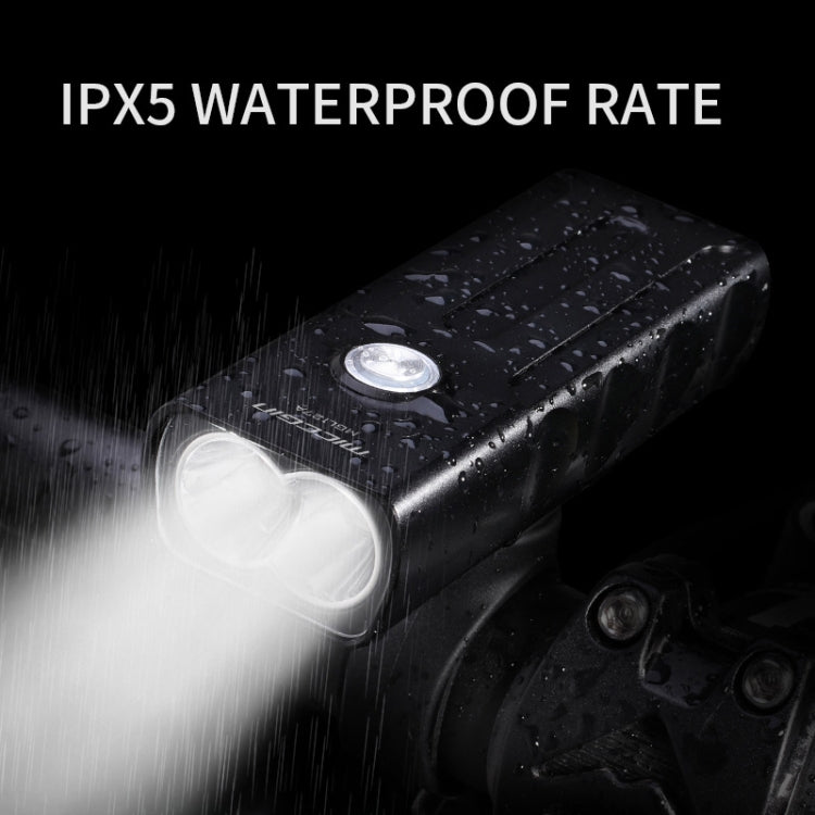 BX2 USB Charging Bicycle Light Front Handlebar Led Light (3 Hours, T6+A02 Lamp), 3 Hours, T6+A02 Lamp