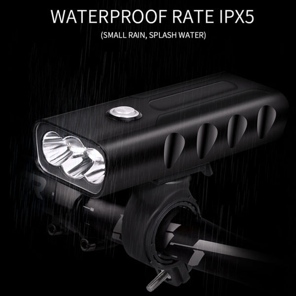 BX3 USB Charging Bicycle Light Front Handlebar Led Light (10 Hours, T6+A02 Lamp)