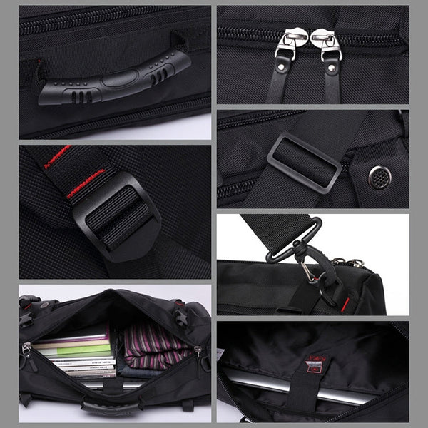 KAKA Large Capacity Backpack Men Travel Bag Leisure Student Waterproof Shoulders Bag with Lock