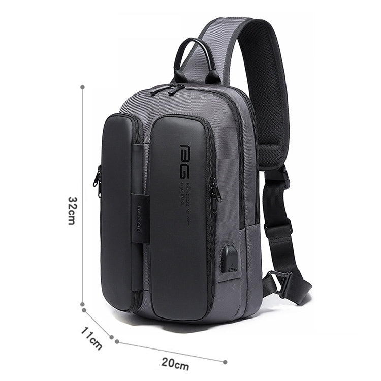 BANGE Fashion Casual Shoulder Bag Outdoor USB Chest Bag