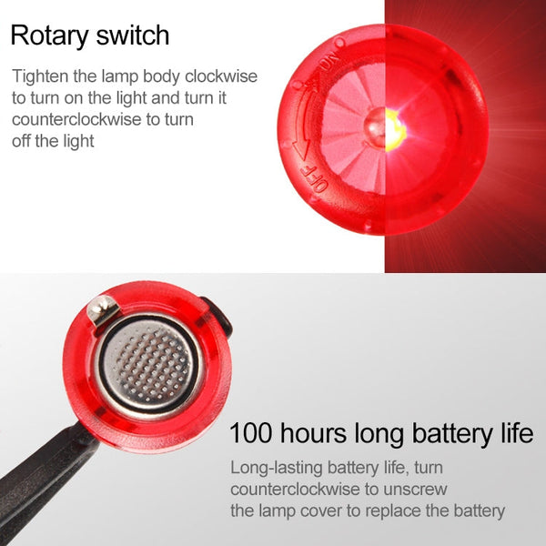 5 PCS Camping Night Running Arm Luminous Hanging Buckle Safety Light, 5 PCS Safety Light, 5 PCS afety Light