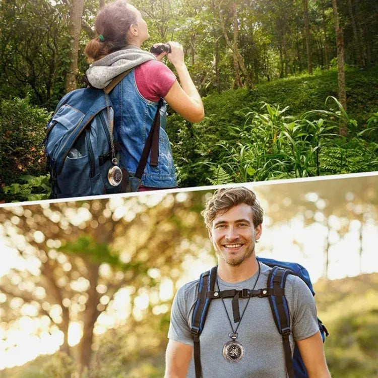 Nisa J35A Vintage Metal Flip Pocket Watch Compass, J35A