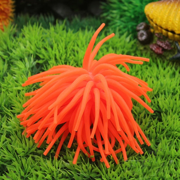 Aquarium Articles Decoration TPR Simulation Sea Urchin Ball Coral, Size: S, Diameter: 7cm