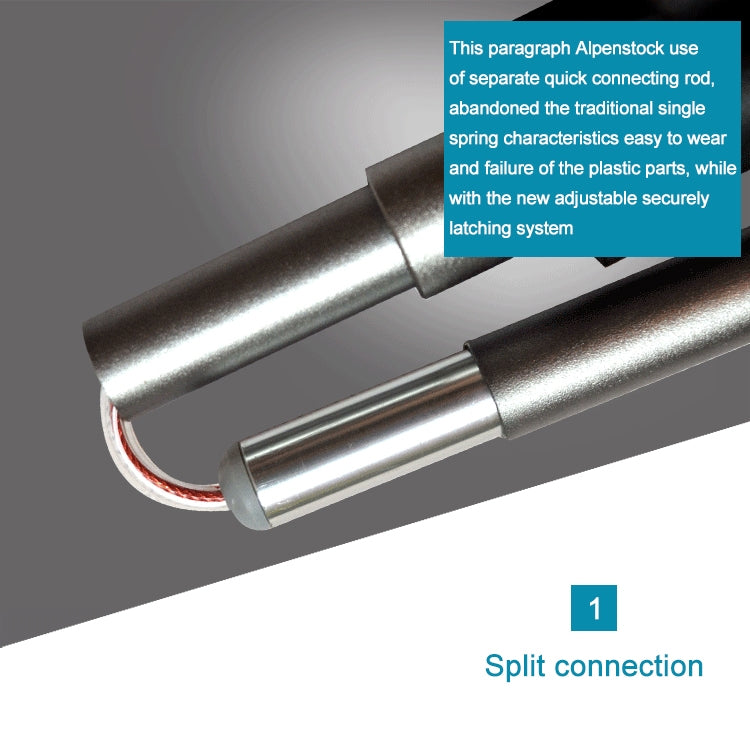 125cm Adjustable Portable Outdoor Aluminum Alloy Trekking Poles Stick, Green#125cm, Blue#125cm, Red#125cm, Yellow#125cm