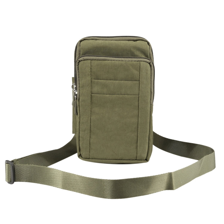 Outdoor Phone Carrying Case Pouch Nylon Crossbody Shoulder Cell Phone Holster Waist Belt Wallet Bag with Carabiner