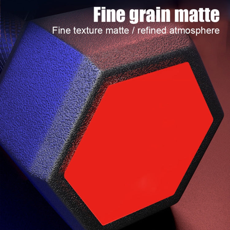 4kg A Pair Glue-Covered Hexagonal Dumbbell, 4kg