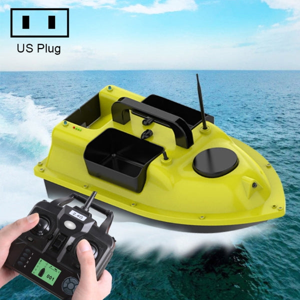 D18B GPS Outdoor Double Motors Fishing Bait Boat with 3 Bait Containers , US Plug, D18B GPS (EU Plug), D18B GPS (US Plug)