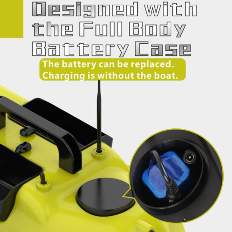 D18B GPS Outdoor Double Motors Fishing Bait Boat with 3 Bait Containers , US Plug, D18B GPS (EU Plug), D18B GPS (US Plug)