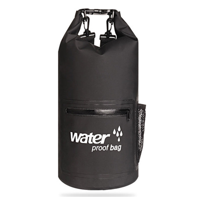 Outdoor Waterproof Dry Dual Shoulder Strap Bag Dry Sack PVC Barrel Bag, Capacity: 10L