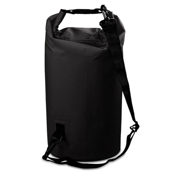 Outdoor Waterproof Double Shoulder Bag Dry Sack PVC Barrel Bag, Capacity: 20L